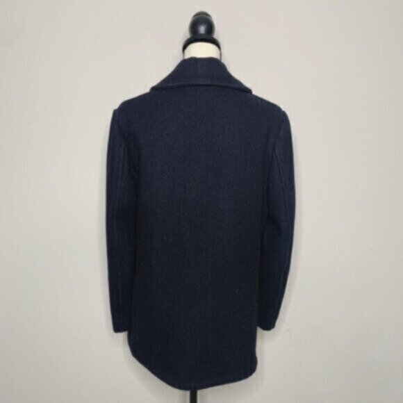 Monterey Club Vintage US Navy Wool Double Breasted Pea Coat - Picture 9 of 15